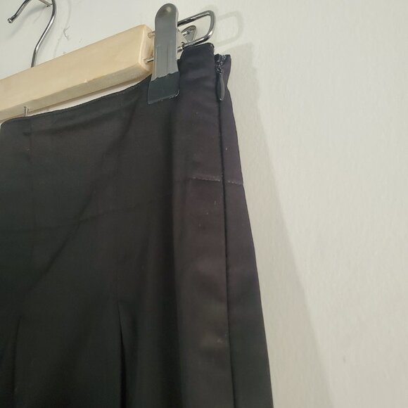 Tatum Women's A-Line Skirt 38 Black Pleated Preppy Classic Academia Modest - Picture 4 of 11